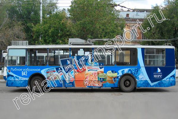 Размещение рекламы на троллейбусах Самара Размещение рекламы на троллейбусах Самара